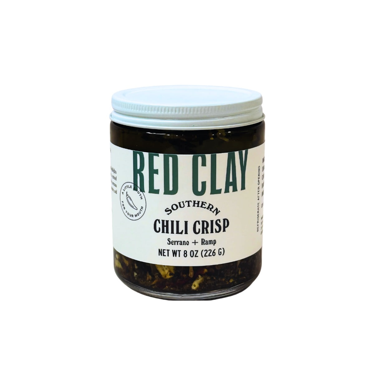 Red Clay Southern Chili Crisp: Ramp + Serrano jar
